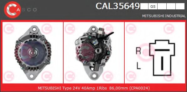 Генератор CASCO CAL35649GS