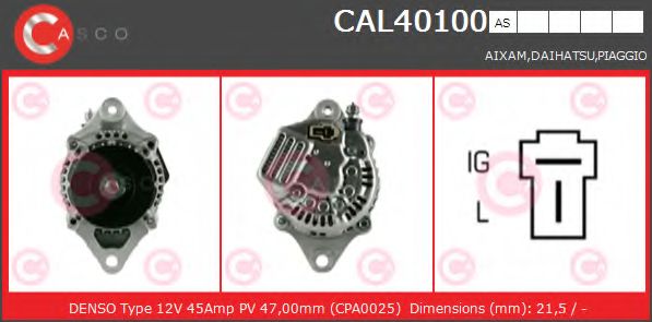 Генератор CASCO CAL40100AS