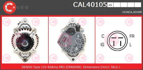 Генератор CASCO CAL40105AS