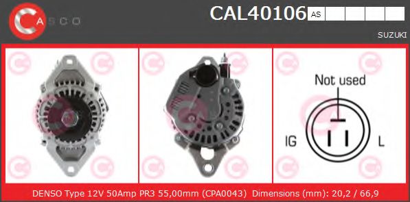 Генератор CASCO CAL40106AS