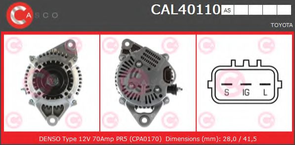 Генератор CASCO CAL40110AS