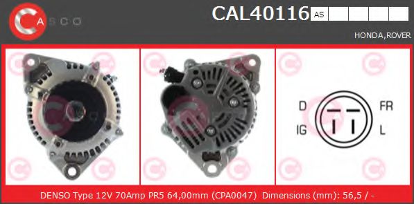Генератор CASCO CAL40116AS