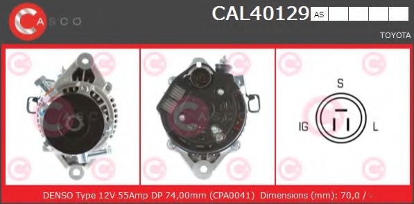 Генератор CASCO CAL40129AS