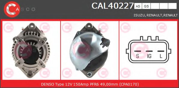 Генератор CASCO CAL40227AS