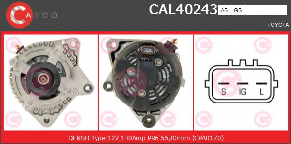 Генератор CASCO CAL40243AS