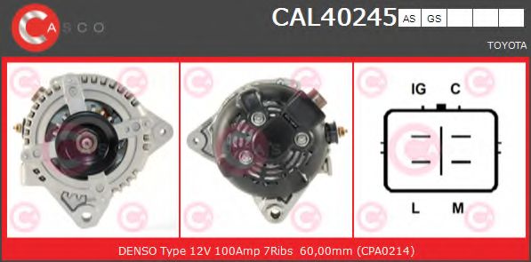 Генератор CASCO CAL40245AS