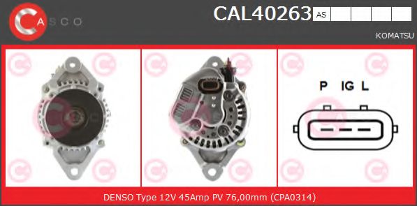 Генератор CASCO CAL40263AS