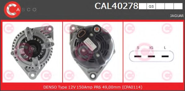 Генератор CASCO CAL40278GS