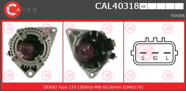 Генератор CASCO CAL40318AS
