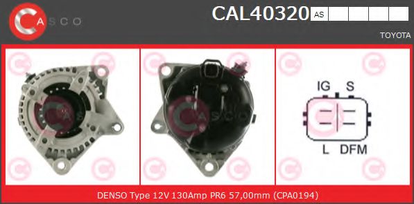 Генератор CASCO CAL40320AS