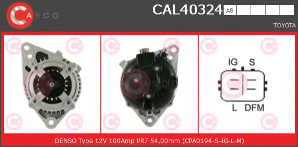 Генератор CASCO CAL40324AS