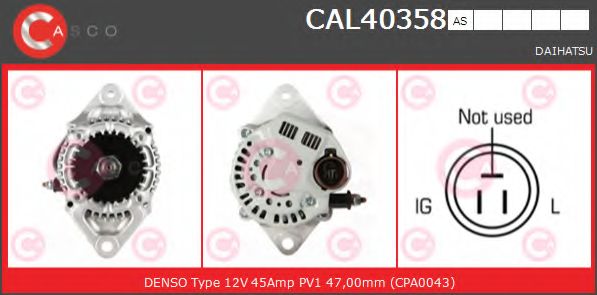 Генератор CASCO CAL40358AS