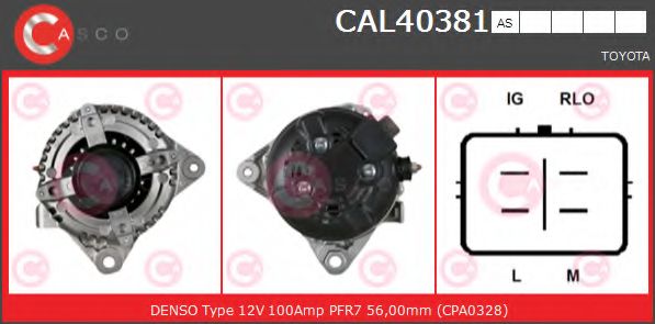 Генератор CASCO CAL40381AS