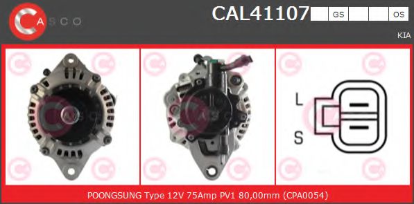 Генератор CASCO CAL41107GS