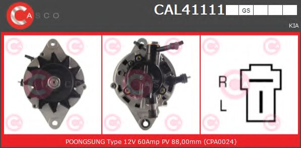 Генератор CASCO CAL41111GS
