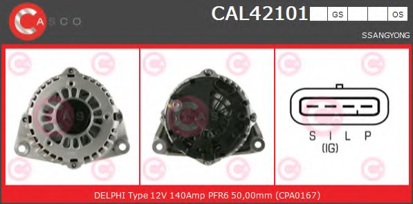 Генератор CASCO CAL42101OS