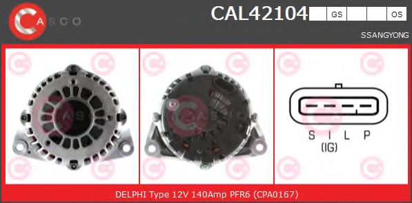 Генератор CASCO CAL42104OS
