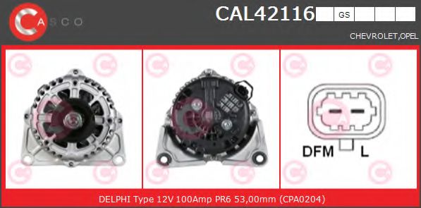 Генератор CASCO CAL42116GS