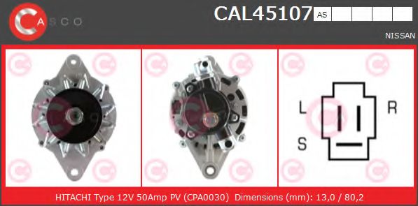 Генератор CASCO CAL45107AS