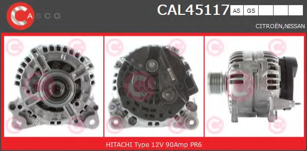 Генератор CASCO CAL45117AS