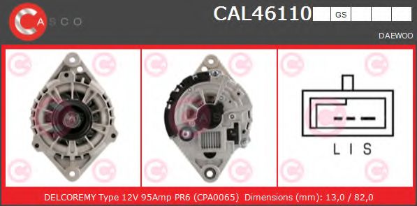 Генератор CASCO CAL46110GS