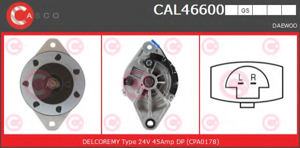 Генератор CASCO CAL46600GS