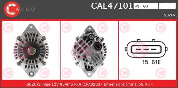Генератор CASCO CAL47101AS