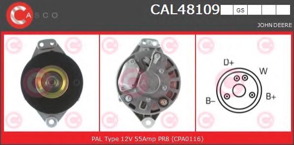 Генератор CASCO CAL48109GS