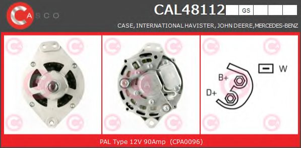 Генератор CASCO CAL48112GS