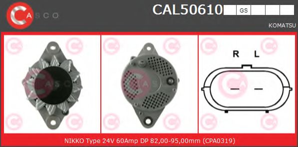 Генератор CASCO CAL50610GS