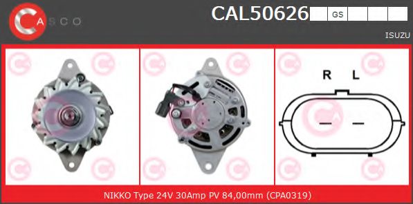 Генератор CASCO CAL50626GS