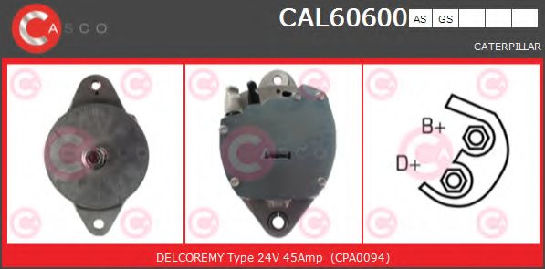 Генератор CASCO CAL60600AS