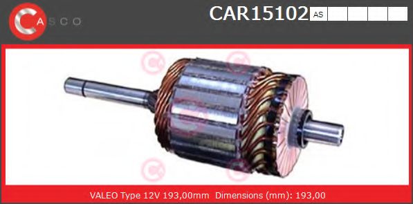 Якорь, стартер CASCO CAR15102AS