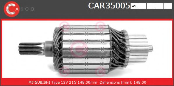 Якорь, стартер CASCO CAR35005AS