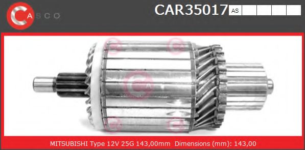 Якорь, стартер CASCO CAR35017AS