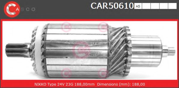 Якорь, стартер CASCO CAR50610AS