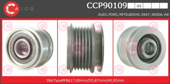 Ременный шкив, генератор CASCO CCP90109GS