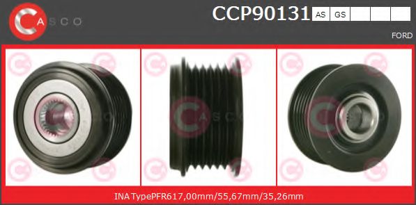 Ременный шкив, генератор CASCO CCP90131AS
