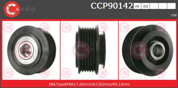 Ременный шкив, генератор CASCO CCP90142AS