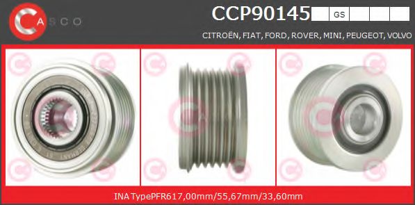 Ременный шкив, генератор CASCO CCP90145GS