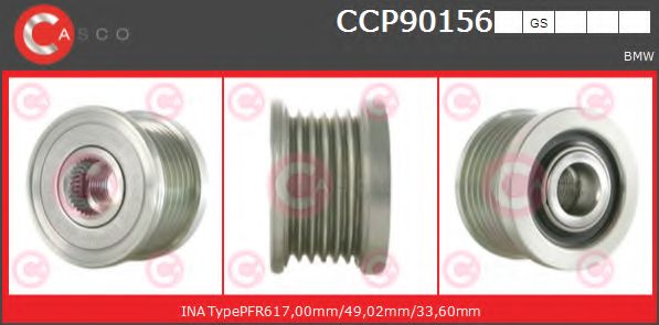 Ременный шкив, генератор CASCO CCP90156GS