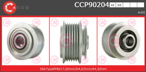 Ременный шкив, генератор CASCO CCP90204AS