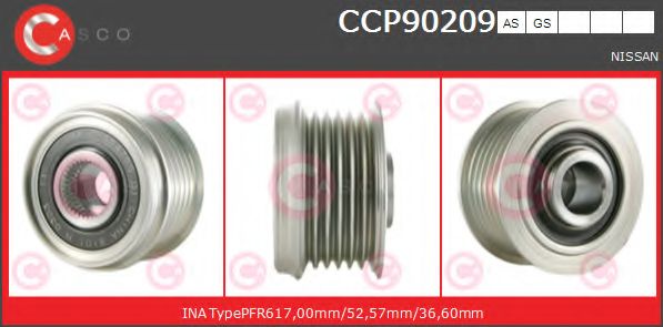 Ременный шкив, генератор CASCO CCP90209AS