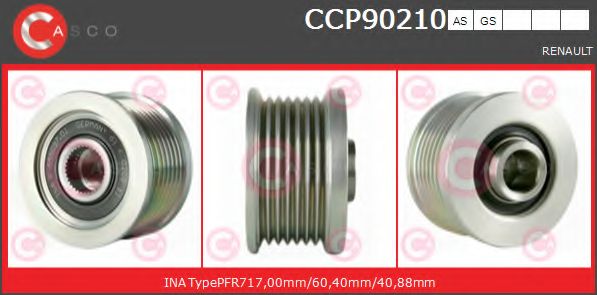 Ременный шкив, генератор CASCO CCP90210AS
