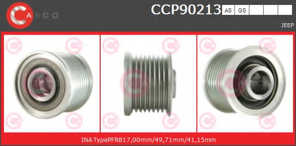 Ременный шкив, генератор CASCO CCP90213AS