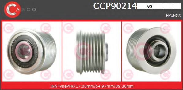 Ременный шкив, генератор CASCO CCP90214GS