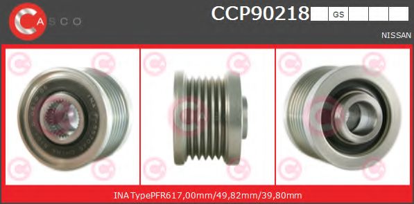 Ременный шкив, генератор CASCO CCP90218GS