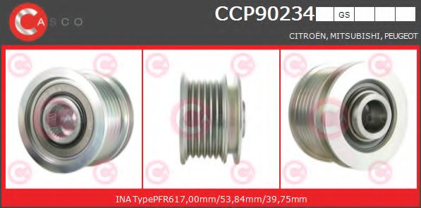 Ременный шкив, генератор CASCO CCP90234GS