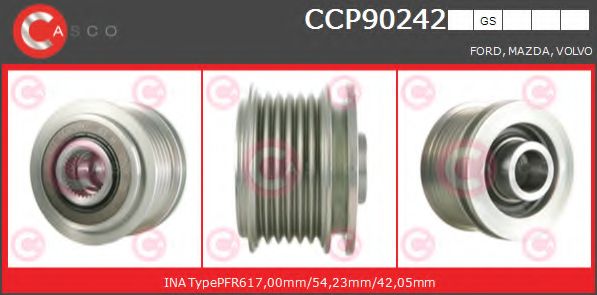 Ременный шкив, генератор CASCO CCP90242GS