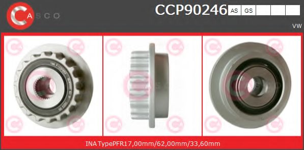 Ременный шкив, генератор CASCO CCP90246GS